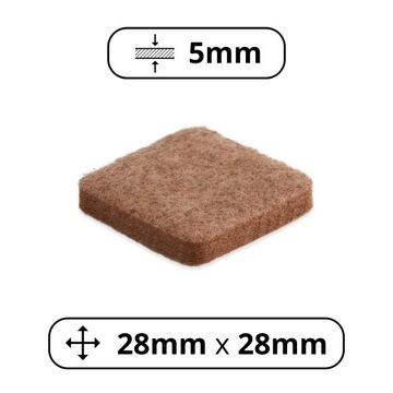 12 ШТ ФЕРТОВЫЕ ПОДКЛАДКИ НА СТУЛЬЯ, МЕБЕЛЬНЫЕ НОЖКИ, 28х28