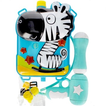 PISTOLET NA WODĘ PLECAK ZWIERZAK ZEBRA