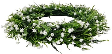 WIANEK ZIELONY GIPSÓWKA PAPROTKA 45cm DS1049 LIŚCIE PAPROTKI GIPSÓWKI