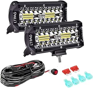 Reflektor Led Do Samochodu Roboczy Moc 120 W IP68, 2 sztuki