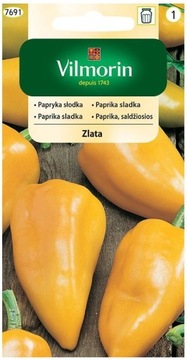 Papryka słodka Zlata Żółta VILMORIN