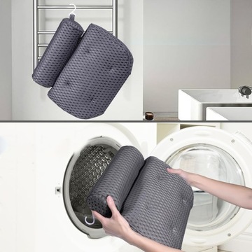 4D ПОДУШКА ДЛЯ ВАННЫ, ПОДГОЛОВНИК ДЛЯ РЕЛАКСАЦИИ ВАННЫ, Тщательно изготовлено