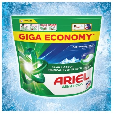 Стиральные капсулы Ariel All-in 1 PODS, 70 стирок, Mountain Spring