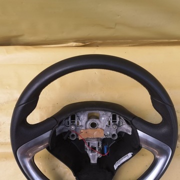 CITROEN C3 II 09- VOLANT KOŽENÁ CHRÓM STAV VELMI DOBRÝ
