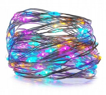 ПРОВОДНЫЕ ЛАМПЫ 100 LED USB ТЁПЛЫЙ БЕЛЫЙ