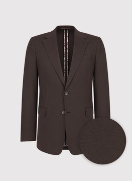 Гладкая коричневая мужская повседневная куртка Slim Fit Pako Lorente, размер. 52/176