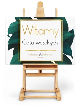 PLAKAT WESELNY ŚLUBNY 50x70cm personalizowany