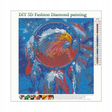 Алмазная картина американского флага и узора орла