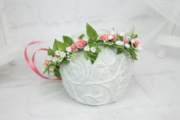 Свадебный венок для причастия, розы, украшение для волос