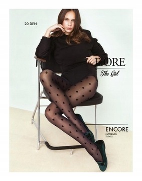Fiore Encore 20 den rajstopy w grochy _ 3/M