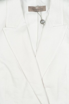 Женская льняная куртка Dunnes, длинная, белая куртка, пуговицы, S 36