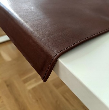 Кожаный коврик для стола с клапаном - черный - 100 x 60 см