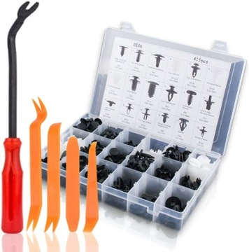 НАБОР АВТОМОБИЛЬНЫХ ЗАЖИМОВ 415 ШТ. + Инструменты