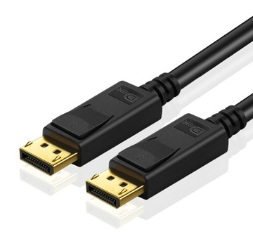 AGOG KABEL PRZEWÓD DisplayPort DP 1.4 8K 4K 120Hz HDR 3D EKRANOWANY HQ 3m