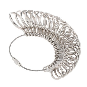 1 x trzpień do miarkowania pierścionka; 1 x