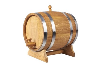 Дубовая бочка 15л для виски, самогона, вина, ликеров (с сертификатом ПЖ)