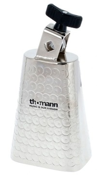 SB-5 Steel Cowbell dzwonek 5'' z uchwytem pasterski młotkowana stal Thomann