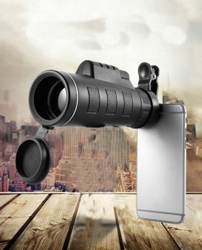 Рыболовный бинокль МОНОКУЛЯР + ЗАЖИМ ДЛЯ СМАРТФОНА