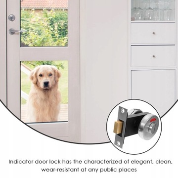 Ручка замка в ванной. Свободная, занятая дверь.