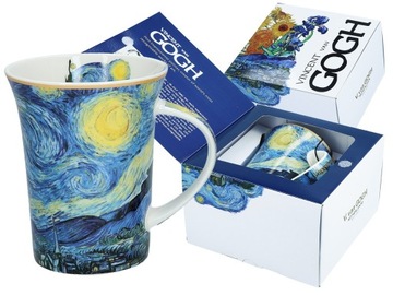 Kubek na kawę do herbaty niebieski V. Van Gogh Gwiaździsta noc CARMANI