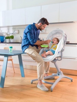 CHICCO BABY HUG AIR 4в1 Детская кроватка, стул, кресло