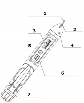 ТЕСТЕР-ДЕТЕКТОР ТЕСТЕР НАПРЯЖЕНИЯ С ЖК-дисплеем, БЕСКОНТАКТНЫЙ