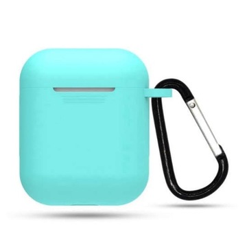 Etui do AirPods 2 BŁĘKITNE +gratis