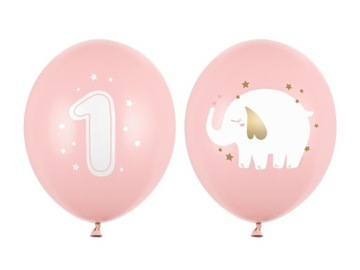 BALONY NA ROCZEK Różowe 