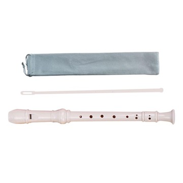 Flet sopranowy wygodny świetny dźwięk łatwy instrument 8 otworów flet biały