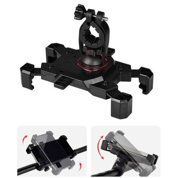 Велосипедный держатель Alogy One Touch для телефона с диагональю 4,5–7 дюймов на руле