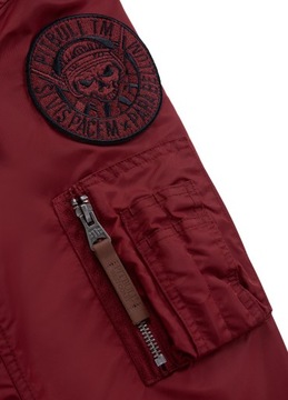 Kurtka wiosenna Pit Bull MA-1Logo burgundy M