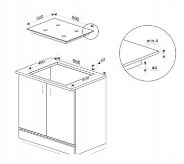 Комплект AMICA ED97795V + AMMB25E5SGVB + PI6540PHTUN HC 3.0 STUDIO