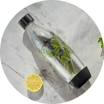 Бутылка Soda Stream FUSE x2 1л, большая, ЧЕРНЫЙ набор