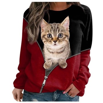 Bluza Dresowa 3D z Kota Comfortable Sweatshirt