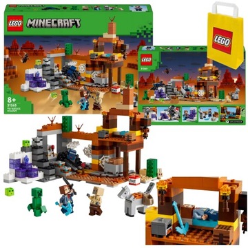 LEGO MINECRAFT 21263 KOPALNIA W BADLANDACH CREEPER PAJĄK SZLAMY TNT WYBUCH