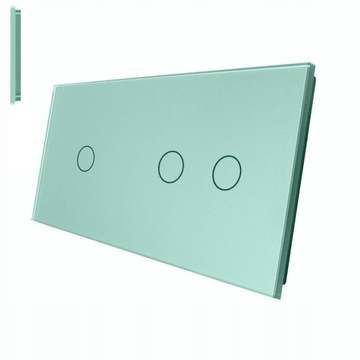 LIVOLO PANEL SZKLANY WŁĄCZNIKA DOTYKOWEGO 1+2 ZI