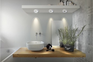 Белый круглый встраиваемый светильник Savio Round