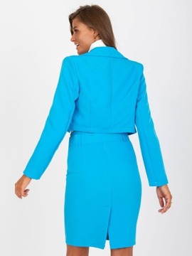 КУРТКА ИТАЛИЯ МОДНАЯ (XL) СИНЯЯ Женская