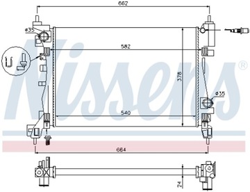CHLADIČ OPEL ADAM (13-), CORSA D (06-), E (14-),
