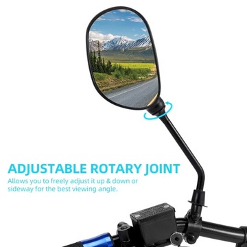 ЗЕРКАЛА ДЛЯ СКУТЕРА, МОТОЦИКЛА, КВАДА, квадроцикла, УНИВЕРСАЛЬНЫЕ, М8, М10, РЕДУКЦИОННЫЕ ЗАЖИМЫ