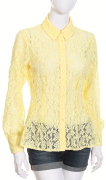 IVYREVEL koronkowa koszula damska żółta r. 36