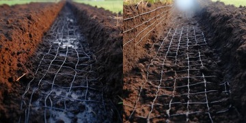 СЕТКА 2х100м 30г/м2 ДЛЯ ГАЗОНА ПРОТИВ КРОТОВ ПОЛЕВОК 100х КОЛЫШЕК