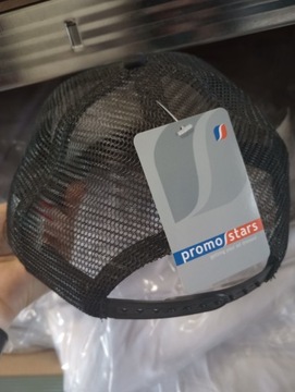 Кепка мужская сетка, ЧЕРНАЯ, качество PROMOSTARS NET