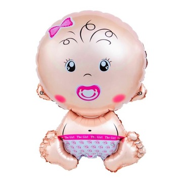 Balon foliowy bobas dziewczynka 74cm x 49cm