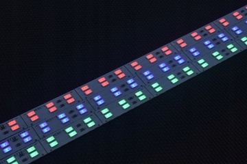 Sztywna taśma LED niebieska 5730 72 led 0,5 m aluminiowa