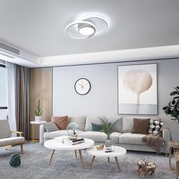 LAMPA SUFITOWA PLAFON LED OKRĄGŁY NOWOCZESNY 42W 6500K DO SALONU