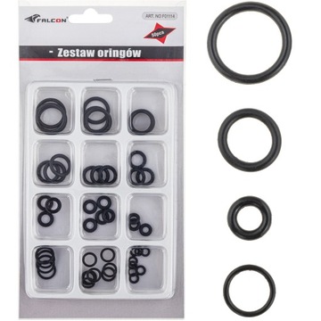 ZESTAW ORINGÓW USZCZELEK 50 EL OLEJOODPORNE GUMKI 5-20 MM