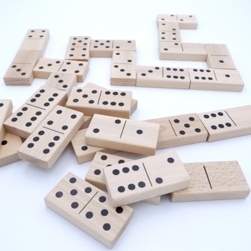 Domino tradycyjne drewniane