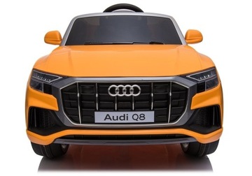 Автомобиль на аккумуляторе AUDI Q8 Пульт дистанционного управления Кожаный USB Оранжевый