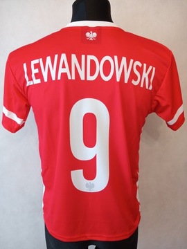 Koszulka sport. LEWANDOWSKI POLSKA roz 92 czerwona